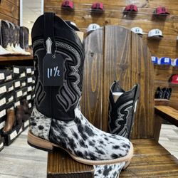cowhide boots 