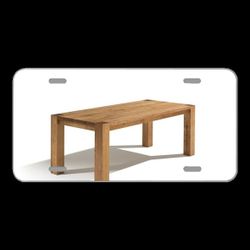 License Plate Novelty Car Front Table Wood Furniture Interior Design