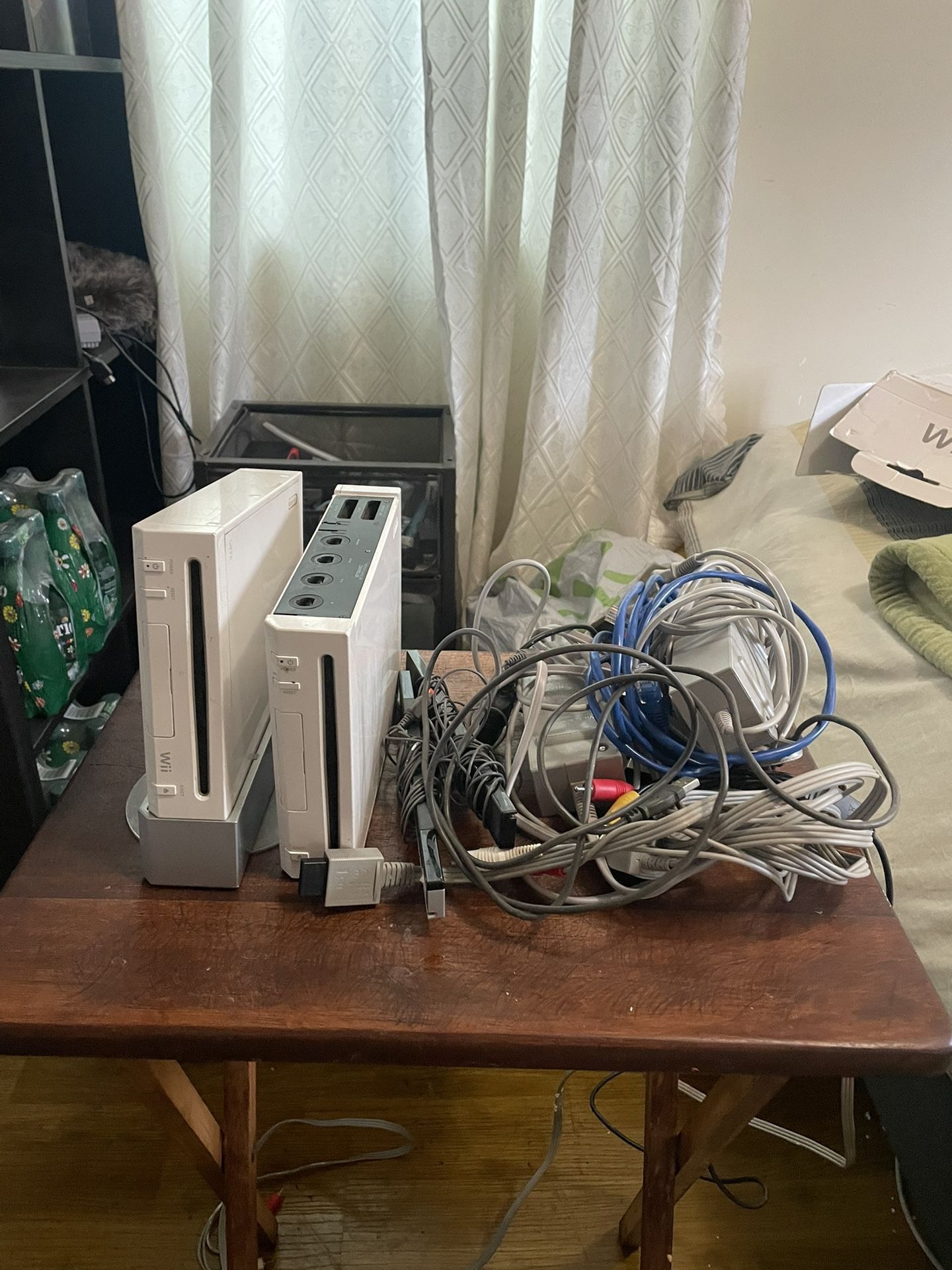 (2) Wii Consoles With Wires Only Nintendo NOT PS2 Ps3 Xbox Gamecube