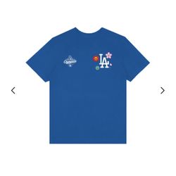Fanatics x Takashi Murakami x Los Angeles Dodgers World Series 2025 Champs T-Shirt - Blue
