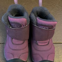KEEN Dry Kootenay ll Waterproof Purple Plum Snow Boots Kids Unisex Size 8