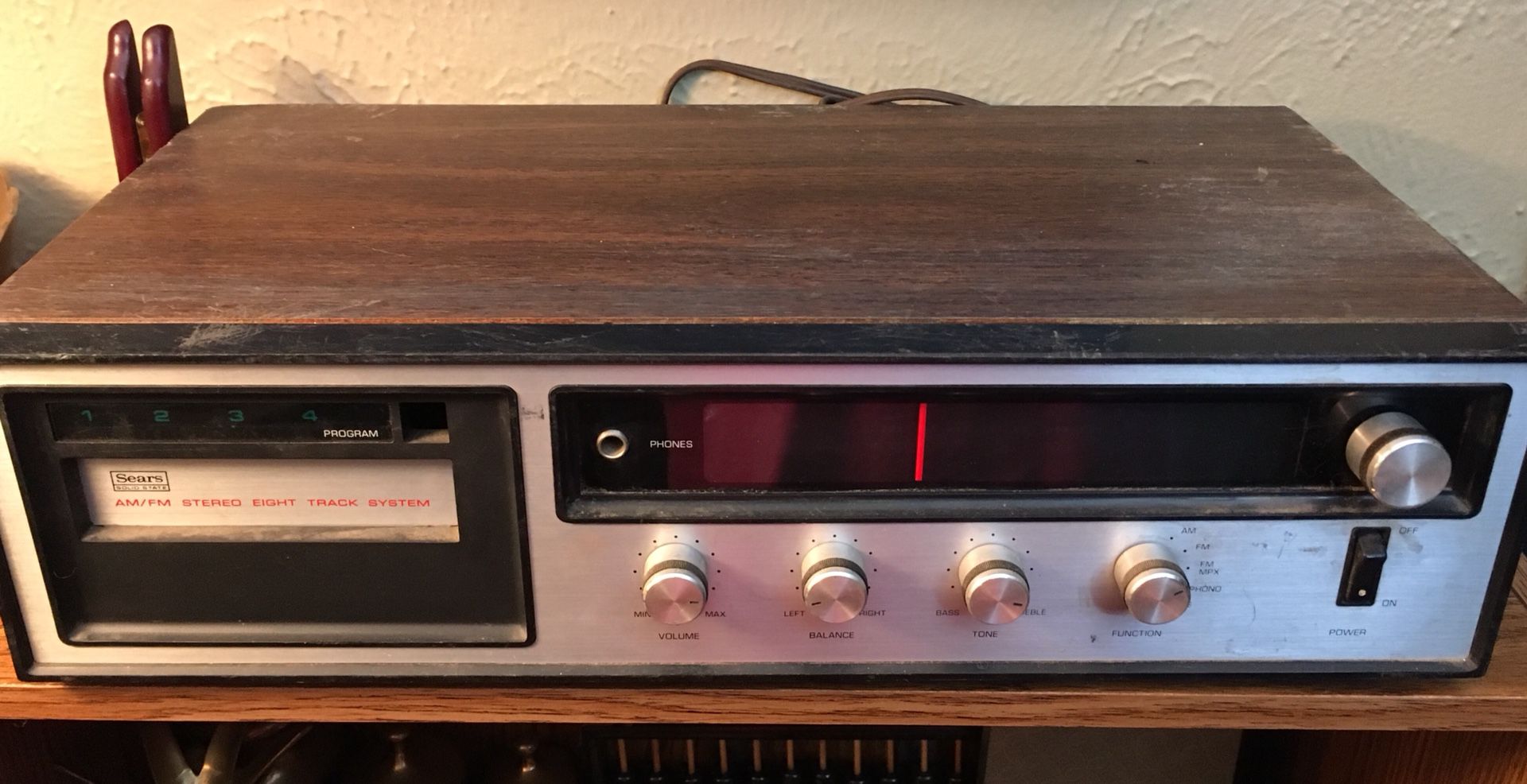 Sears 8 Track Player Stereo Receiver