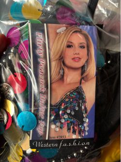 New, Adult Sequined peacock Halter top
