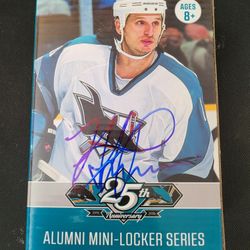 Mike Ricci signed MINI locker box cover