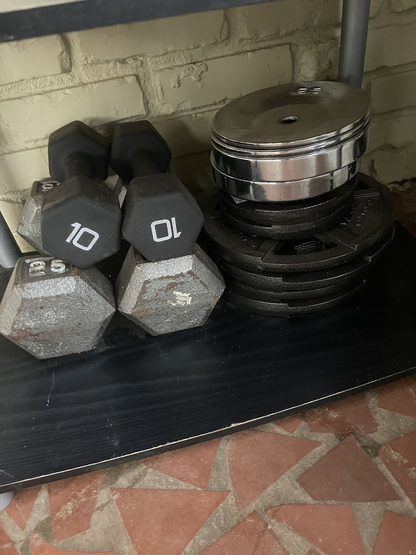 Dumbbells, Barbell And Weights