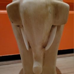 Rare & Unique Collectible  Elephant Figurine - Tan & Ivory - SUPER CUTE!