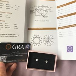 0.5 Carat Moissanite Earring  