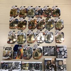 Star Wars Action Figures Bundle Set Big Lot 33 Pieces New In Packages