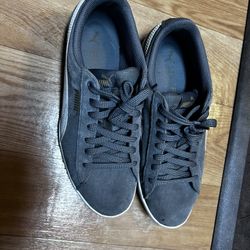 Puma Womens Sneakers, Gray Suede Sneakers US Size 9, Vikky V3 Sneaker