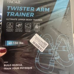 Twister Arm Trainer, 5 or 9 Level Resistance (30-140 lbs) for Chest & Arm Workout
