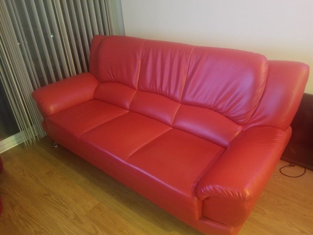 All Leather 100% Sofa, EVERYTHING MUST GO!!!