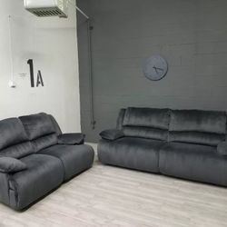 Brand New Nice Deep Reclining Couch And Loveseat 
