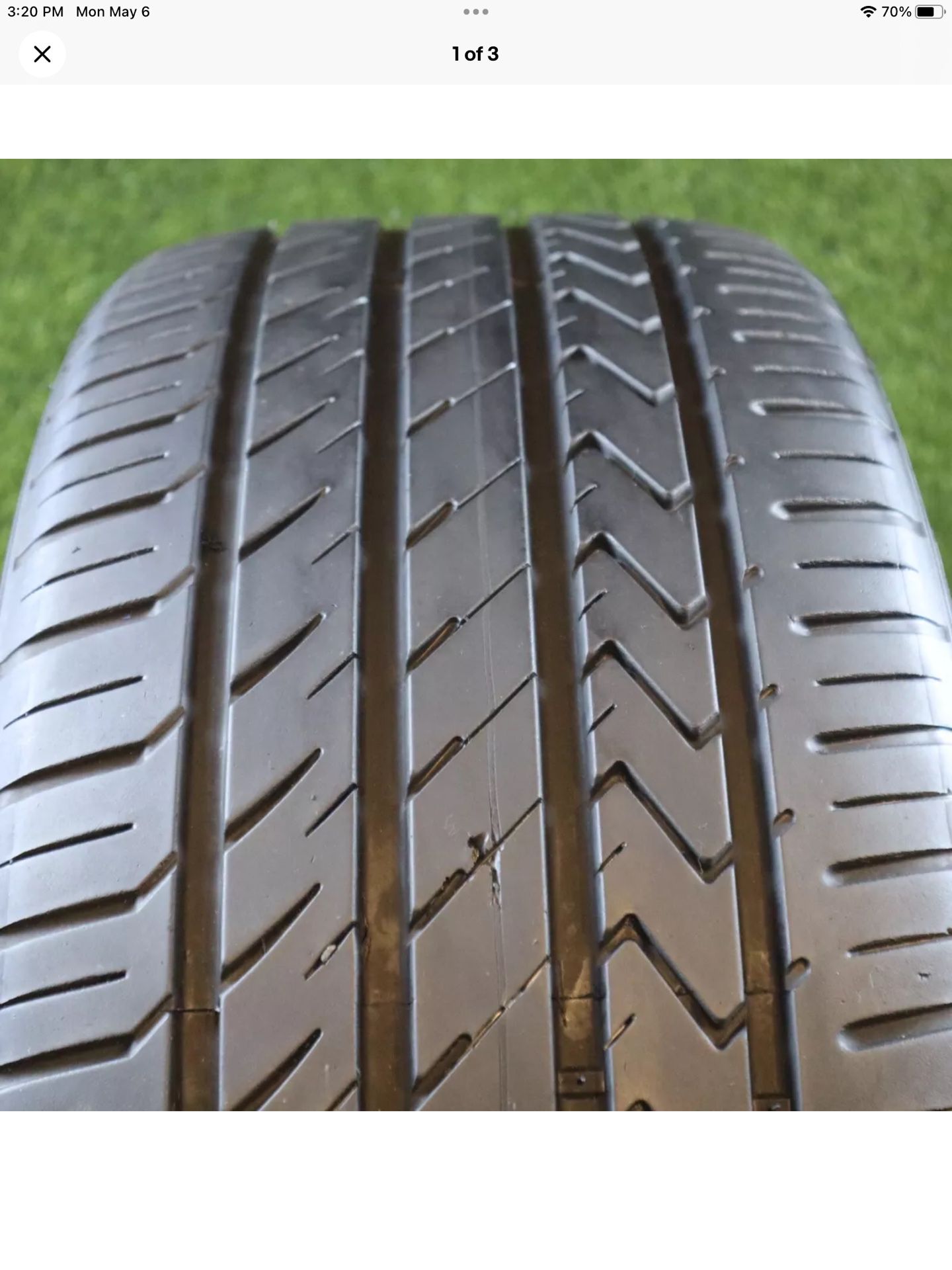 275 40 22 Lexani LX-20 with 95% Tread 8/32 108Y #21216 TIRES IN STOCK 