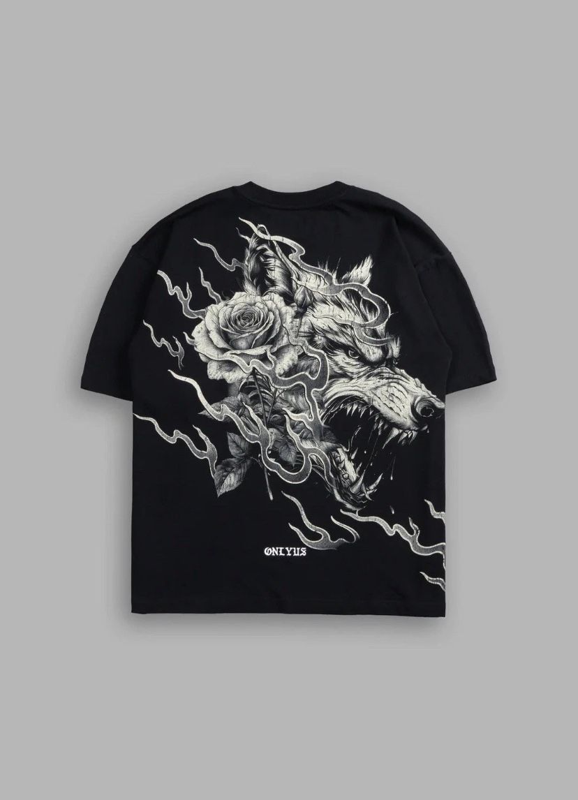 Darc Sport x Civil Regime WOLVES AMONG ROSES "SIDE BY SIDE" OVERSIZED TEE