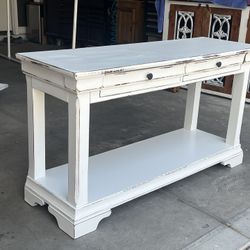 RUSTIC FARMHOUSE CONSOLE,  CREDENZA, COUCH TABLE OR ENTRY PIECE 