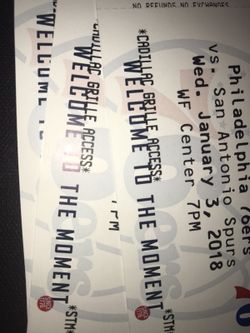 Sixers tickets for today
