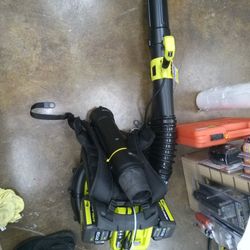 Backpack Blower Ryobi  Battery Operated