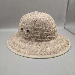 Unbranded Tan Woven Straw Safari Pith HelmetHat