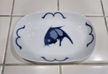 Pair Of Misty Rose porcelain serving platter 9" × 6"