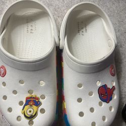 White Crocs Size:13 For Girl 