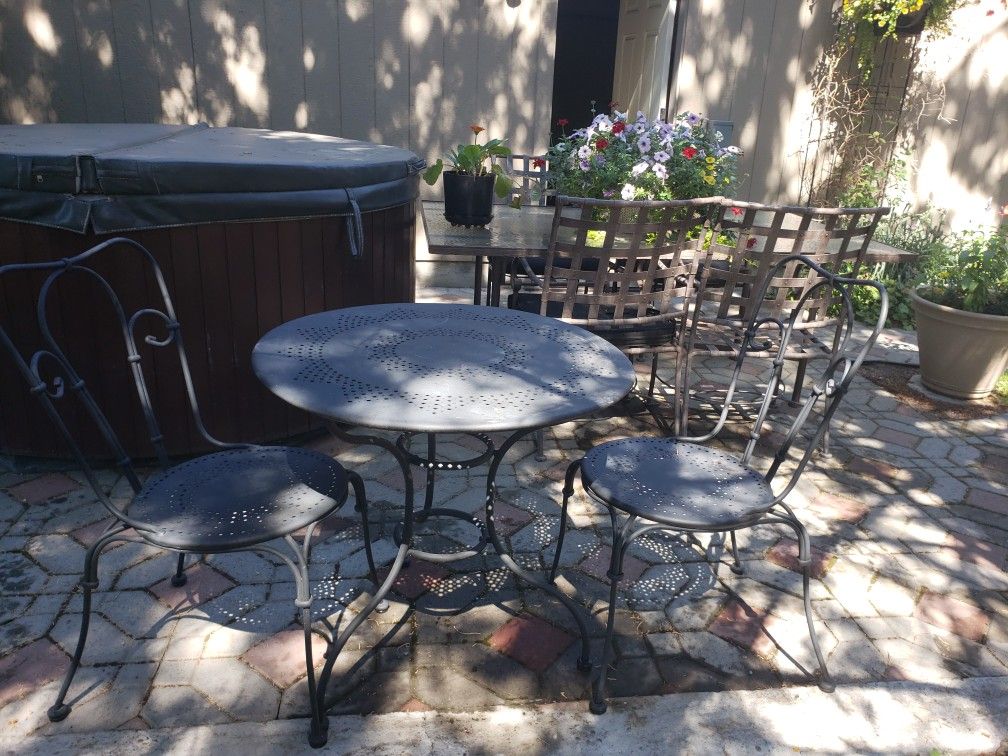 Metal Table And Chairs