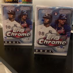 2021 Topps Chrome MLB Baseball Blaster Box