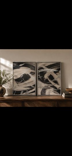 Abstract canvas wall art