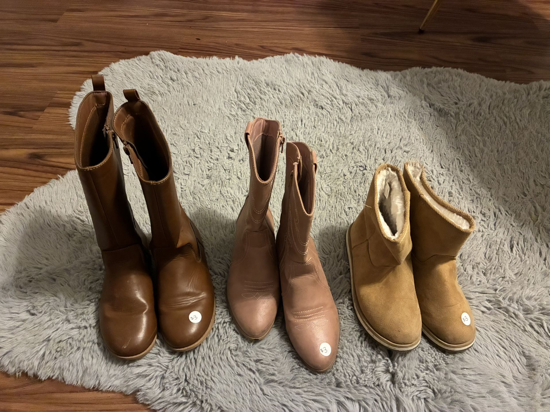 $3 Each Girl Boots Used