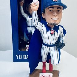 2020 Yu Darvish Chicago Cubs STH Exclusive Super-Yu Bobblehead New In Box - MLB