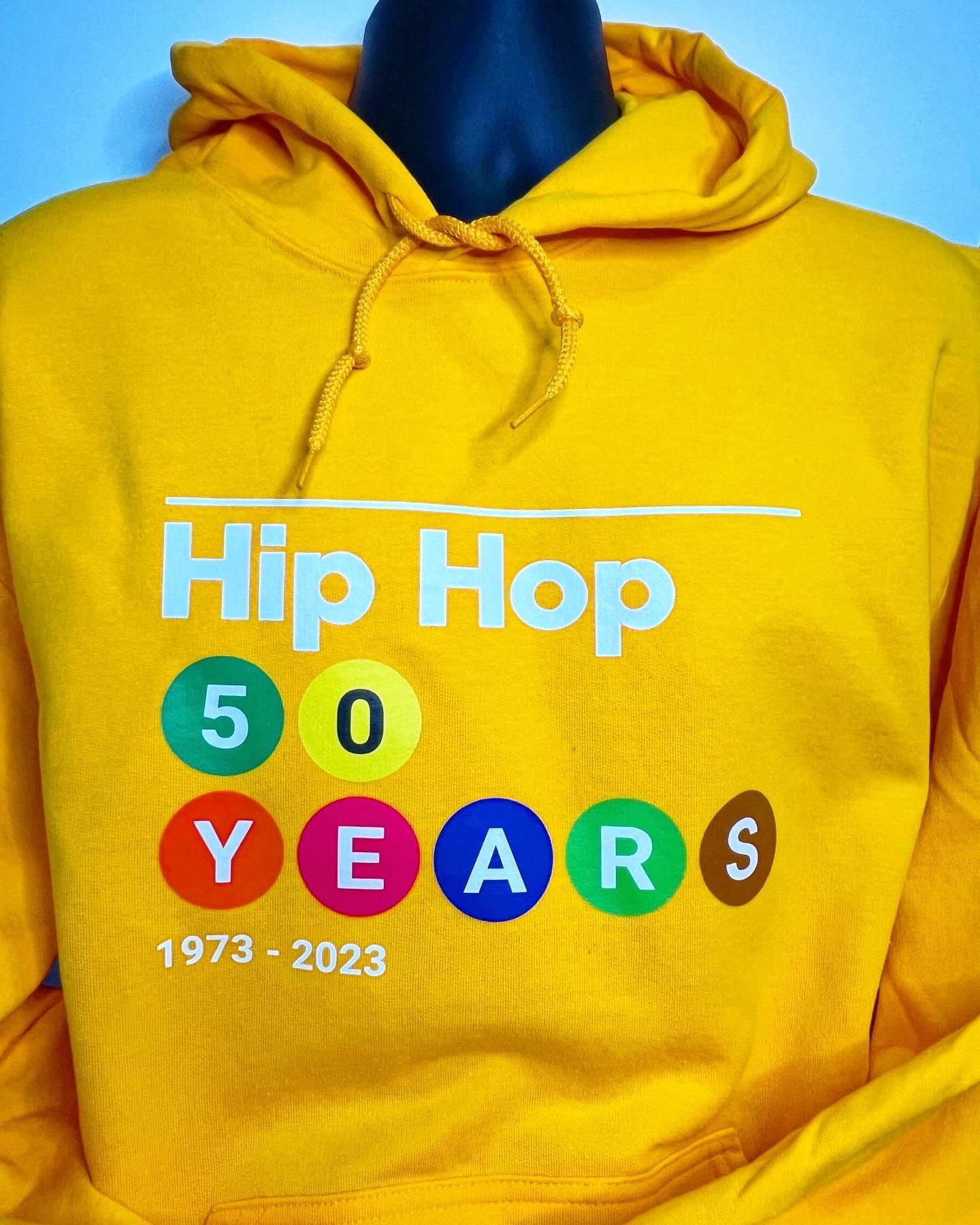 HIP HOP 50 YEARS YELLOW HOODIE