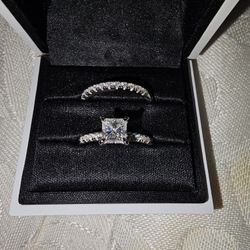 Bridal Engagement Ring Wedding Ring Set (8)size