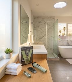 VIKICON LumiFlat Electric Body Hair Trimmer HT-8307 - Waterproof & USB-C