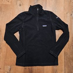 Patagonia Women's Micro D 1/4 Zip Up Fleece Pullover Size XS Black Pullover 