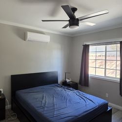 Ikea Malm Queen High Bed Frame, Nightstands, Casper Cooling Select 12" Memory Foam Mattress