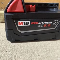 Milwaukee M18 18-Volt 5.0 Ah Lithium-Ion XC Extended Capacity Battery Pack