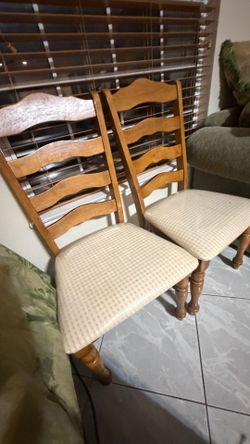 Wood chairs