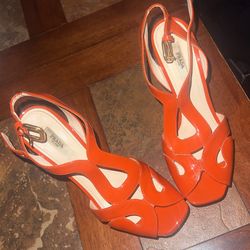 Prada Patent Leather Heels 70s Style