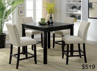 Counter height dining table set