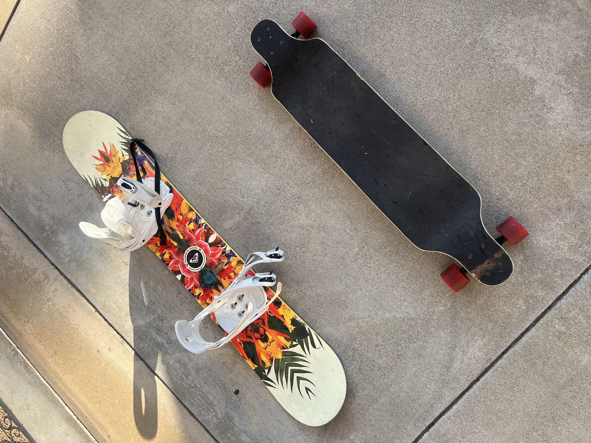 Roxy silhouette Snowboard & Boom board Long Board