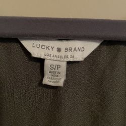 Lucky Brand Olive Green Dress, Womens Small