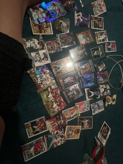 Sports cards baseball basketball football
