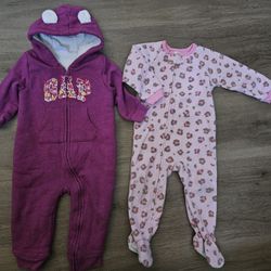 Baby Girl Warm Onesie