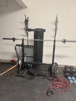 Chest press set with bench