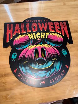 Halloween Night Decorative Sign
