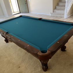 Real Marble Wood Pool Table
