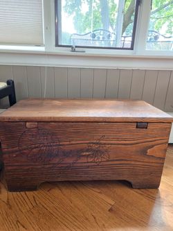 Vintage wood chest