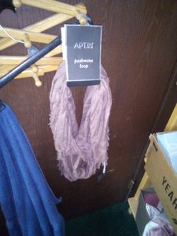 Scarf Pashmina Loop Brown New