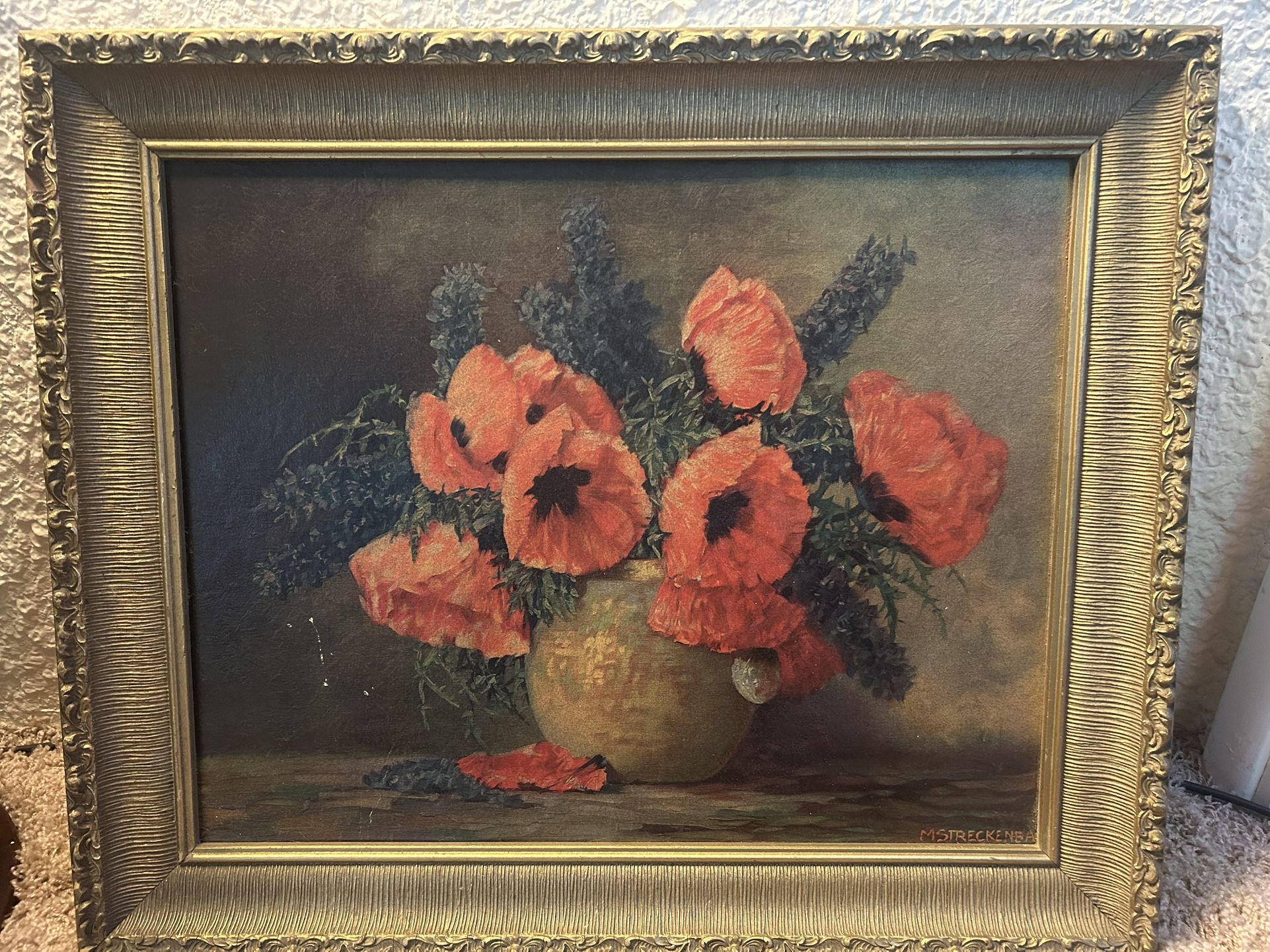 M Streckenbach Poppies And Larks Pur