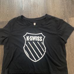 Womans Black K Swiss Shirt Size Médium #14