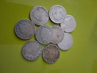 Silver coins.  9 total
